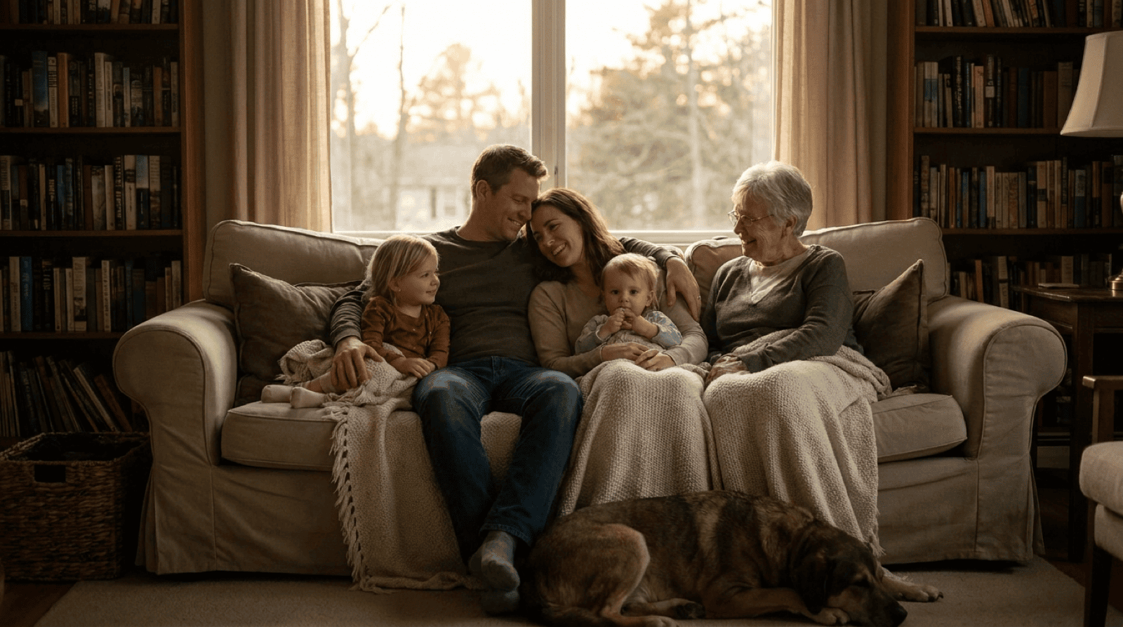 Familie sicher abgesichert